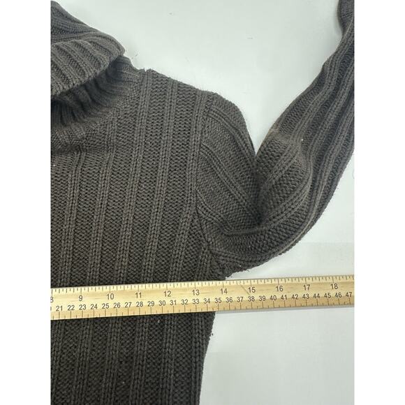 The Limited Womens Sweater Size XS Brown Knit Long Sleeve Turtleneck - Picture 9 of 12